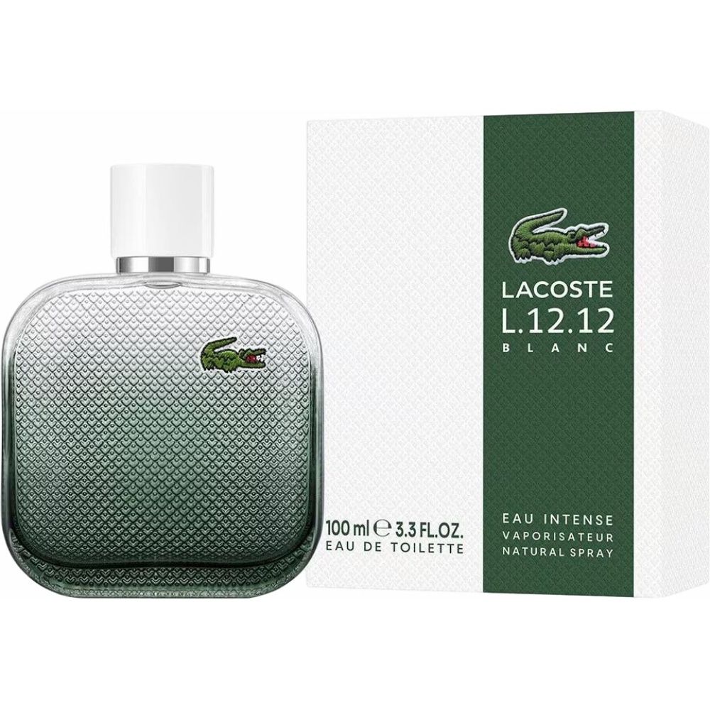 Perfume Lacoste L.12.12 Blanc Eau Intense Eau de Toilette Masculino 100ML foto 2