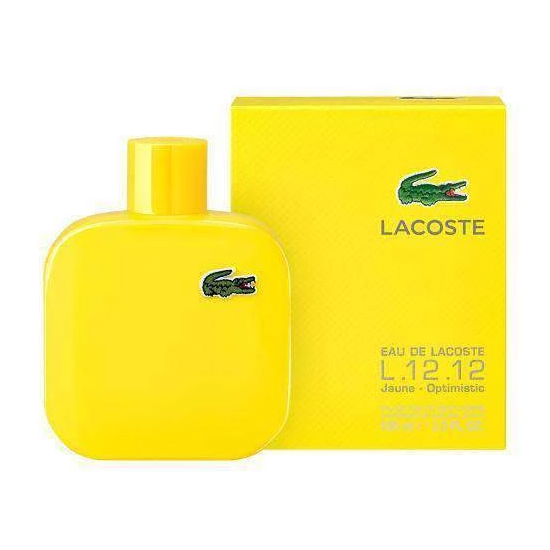 Perfume Lacoste L.12.12 Jaune Optimistic Eau de Toilette Masculino 100ML foto 1