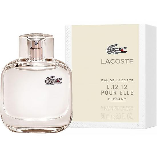Perfume Lacoste L.12.12 Pour Elle Elegant Eau de Toilette Feminino 90ML foto 1