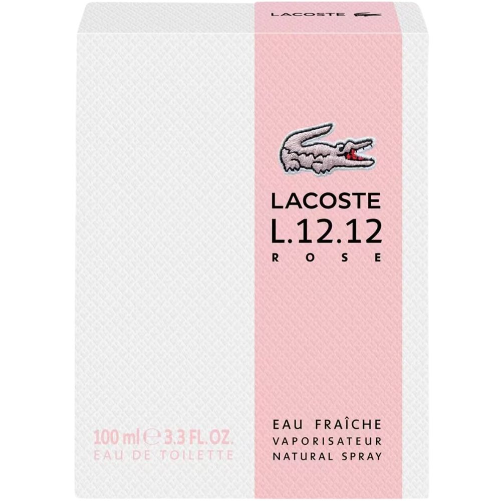 Perfume Lacoste L.12.12 Rose Eau Fraiche Eau de Toilette Feminino 100ML foto 1