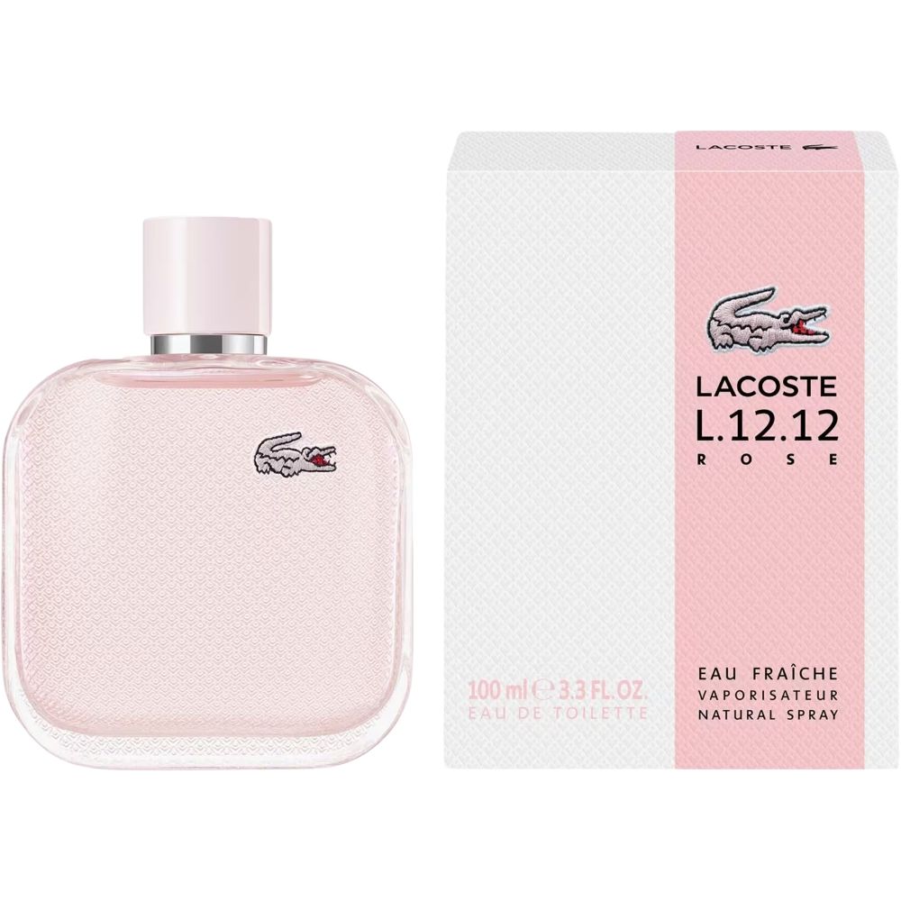 Perfume Lacoste L.12.12 Rose Eau Fraiche Eau de Toilette Feminino 100ML foto 2