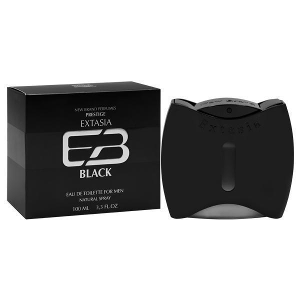 Perfume New Brand Extasia Black Eau de Toilette Masculino 100ML foto 2