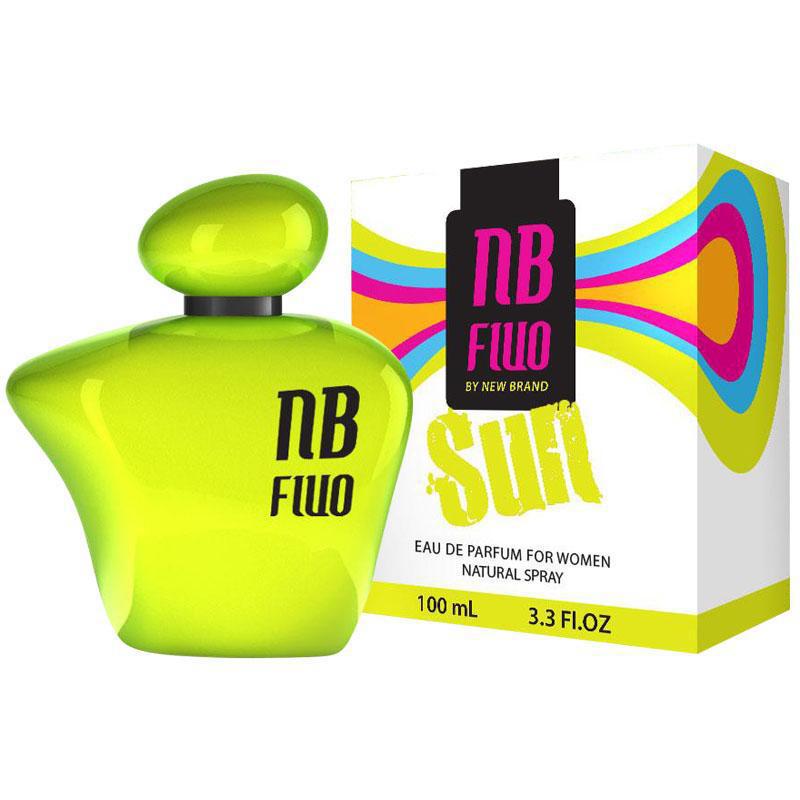 Perfume New Brand Fluo Sun Eau de Parfum Feminino 100ML