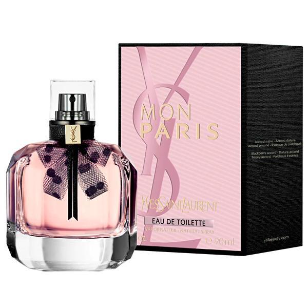 Perfume Yves Saint Laurent Mon Paris Eau de Toilette Feminino 90ML foto 2