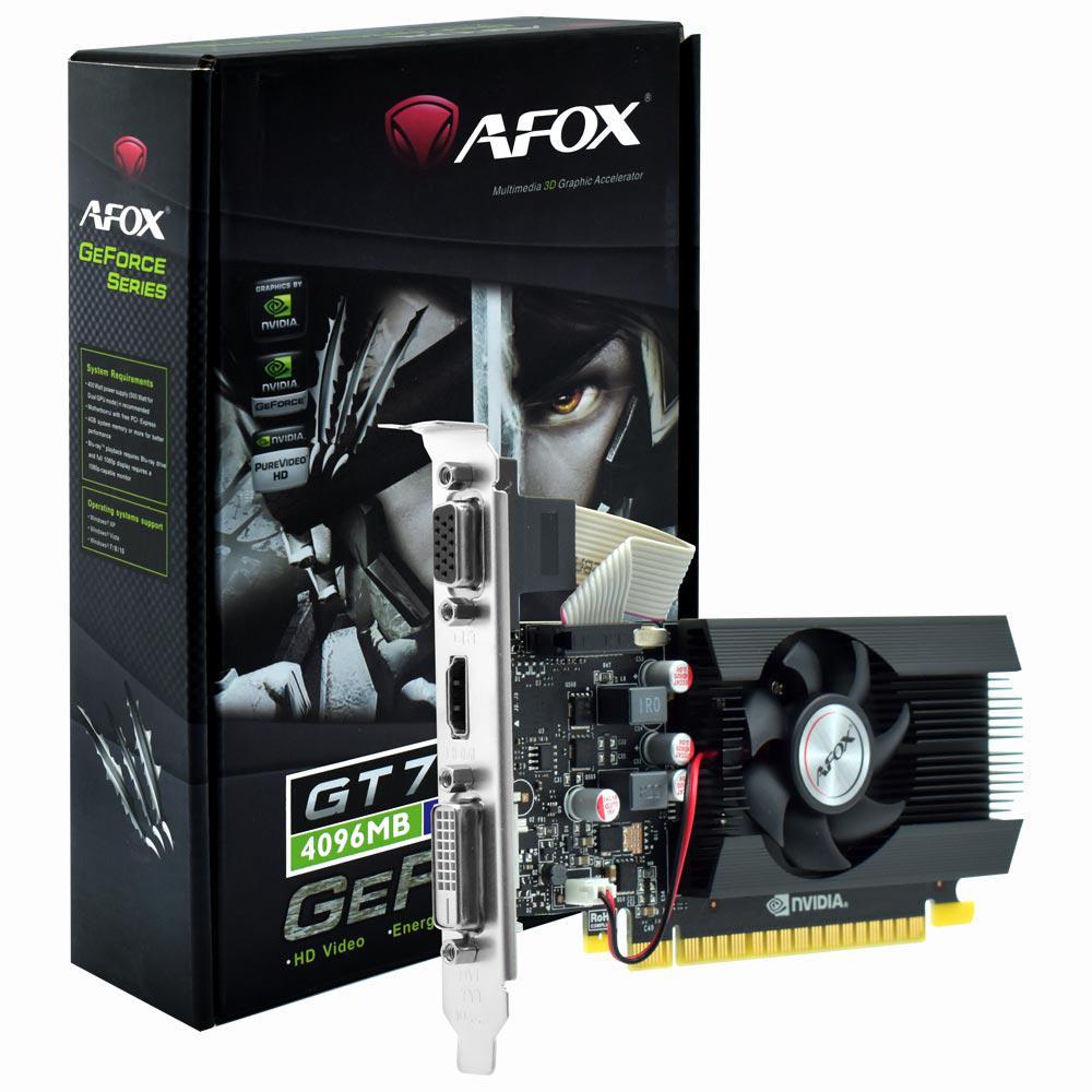Placa de Vídeo Afox GeForce GT710 4GB DDR3 PCI-Express
