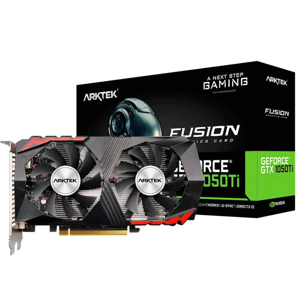 Placa de Vídeo Arktek Fusion GeForce GTX1050TI 4GB DDR5 PCI-Express