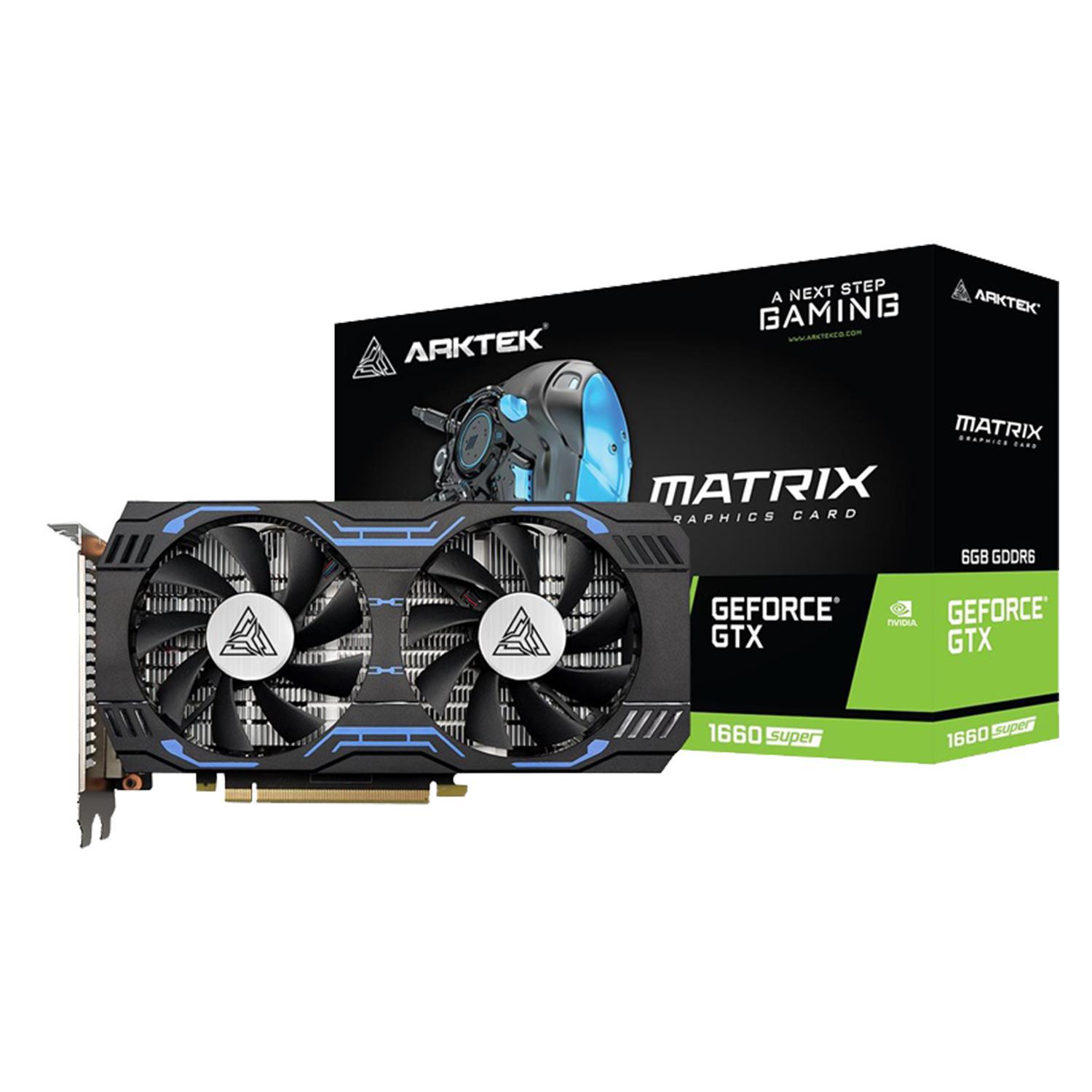 Placa de Vídeo Arktek Matrix GeForce GTX1660 Super 6GB GDDR6 PCI-Express