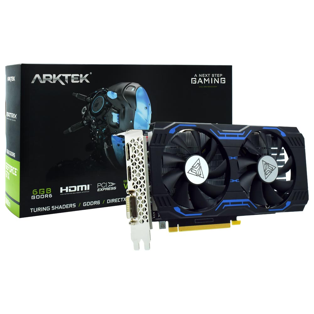 Placa de Vídeo Arktek Matrix GeForce GTX1660TI 6GB GDDR6 PCI-Express