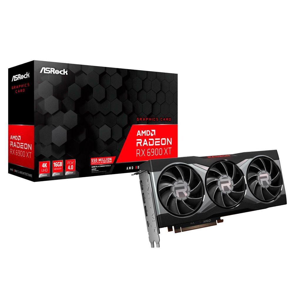 Placa de Vídeo Asrock Radeon RX6900 XT 16GB GDDR6 PCI-Express foto principal