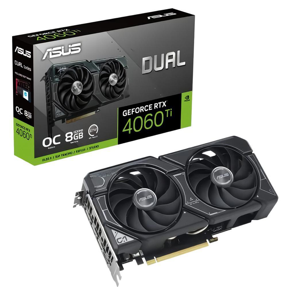 Placa de Vídeo Asus GeForce RTX4060TI Dual OC 8GB GDDR6 PCI-Express foto principal