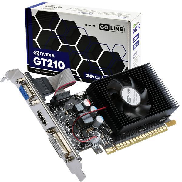 Placa de Vídeo GoLine GeForce GT210 1GB GDDR3 PCI-Express