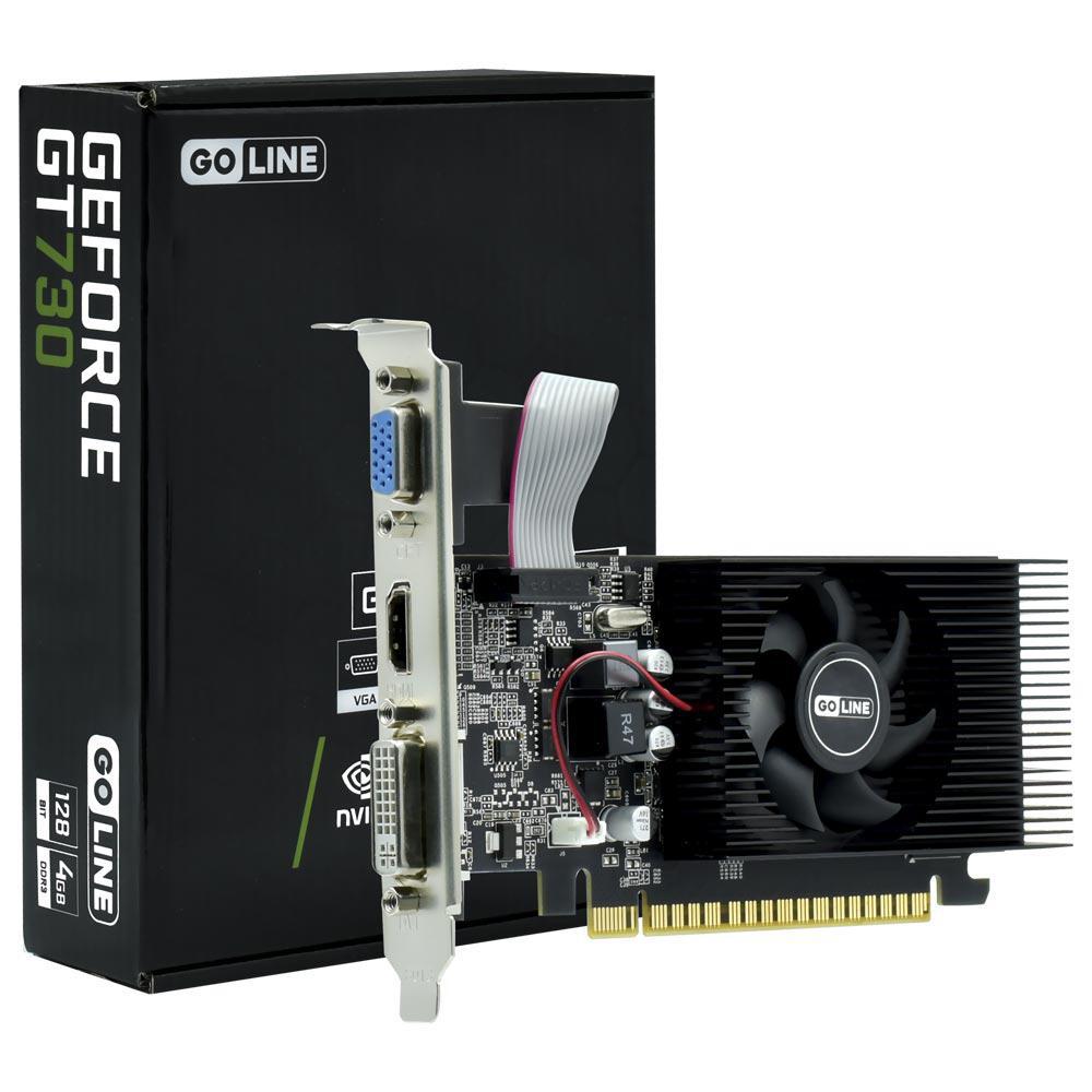 Placa de Vídeo GoLine GeForce GT730 4GB DDR3 PCI-Express