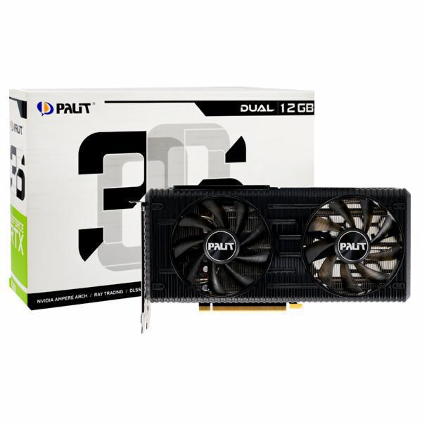 Placa de Vídeo Palit GeForce RTX3060 Dual 12GB GDDR6 PCI-Express