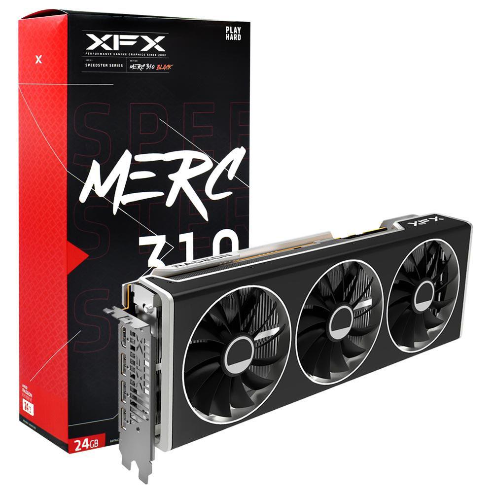 Placa de Vídeo XFX Merc 310 Black Radeon RX7900 XTX 24GB GDDR6 PCI-Express