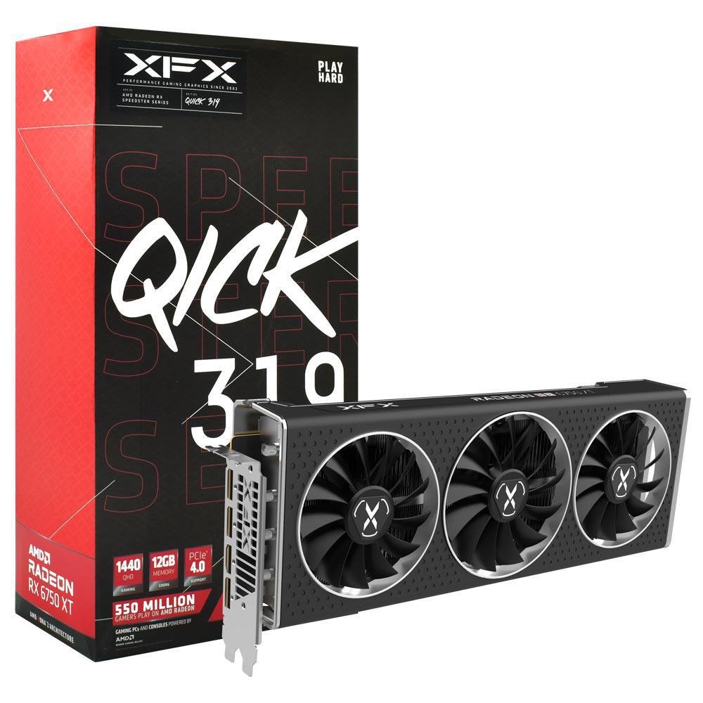 Placa de Vídeo XFX Speedster QICK 319 Radeon RX6750 XT 12GB GDDR6 PCI-Express