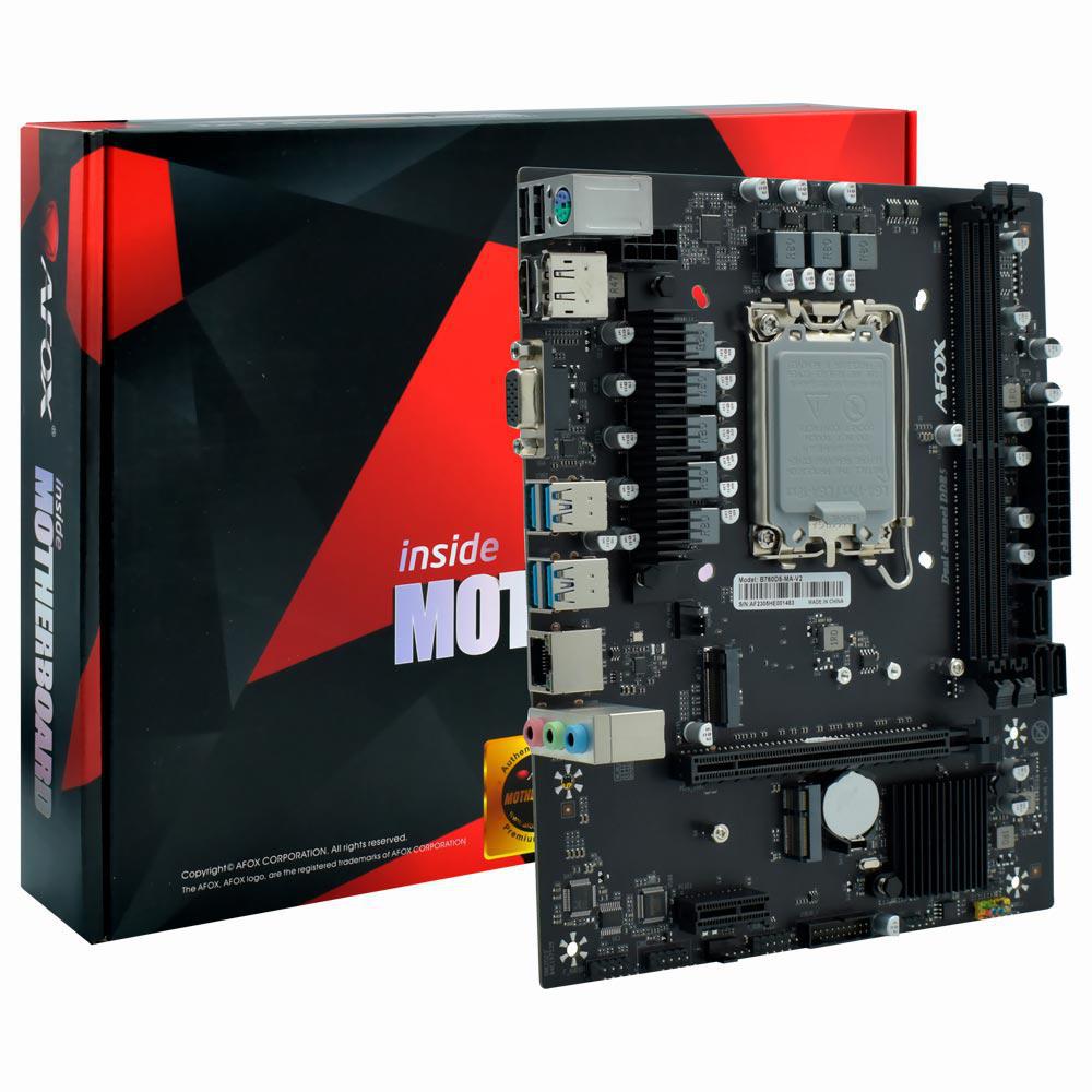 Placa Mãe Afox B760D5-MA-V2 Intel Soquete LGA 1700