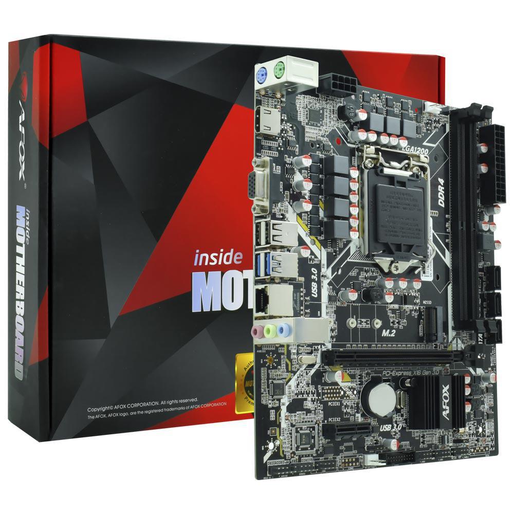 Placa Mãe Afox IH510D4-MA6-V2 Intel Soquete LGA 1200