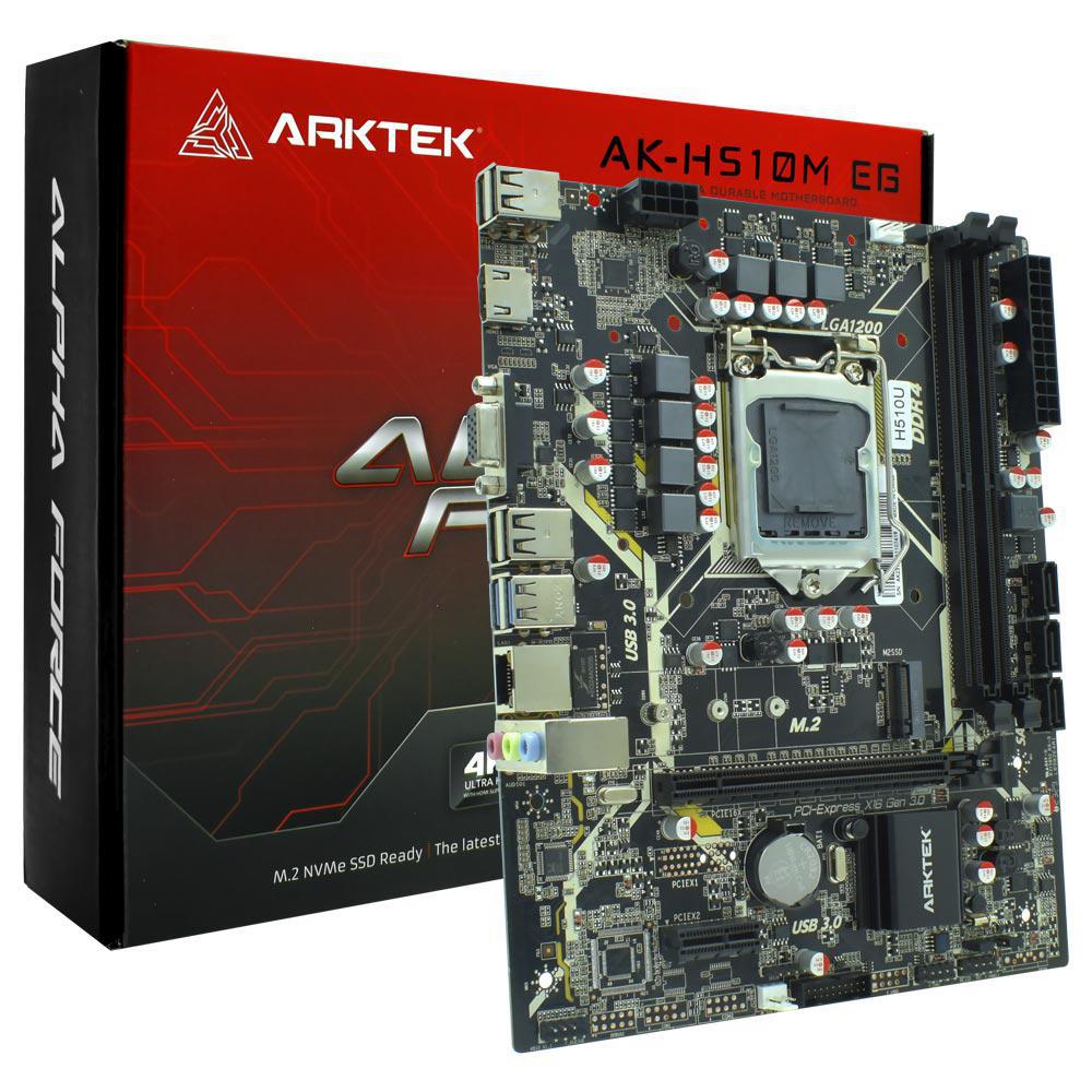 Placa Mãe Arktek AK-H510M EG Intel Soquete LGA 1200