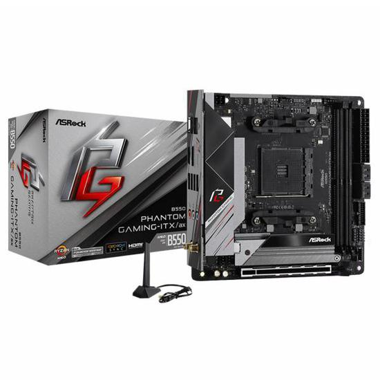 Placa Mãe Asrock B550 Phantom Gaming-ITX/ax AMD Soquete AM4