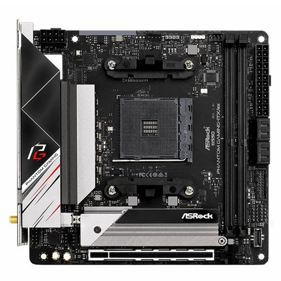 Placa Mãe Asrock B550 Phantom Gaming-ITX/ax AMD Soquete AM4 foto 1