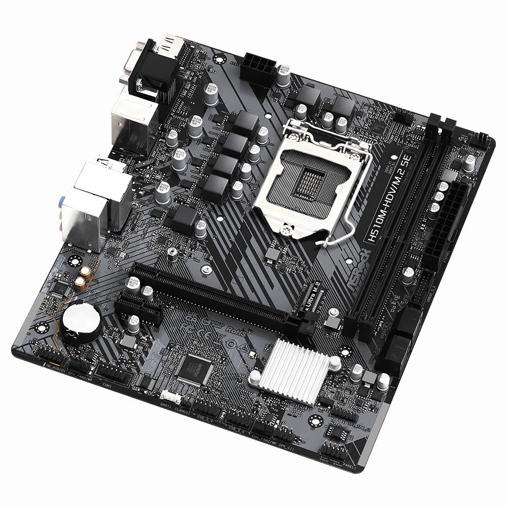Placa Mãe Asrock H510M-HDV/M.2 SE Intel Soquete LGA 1200 foto 1