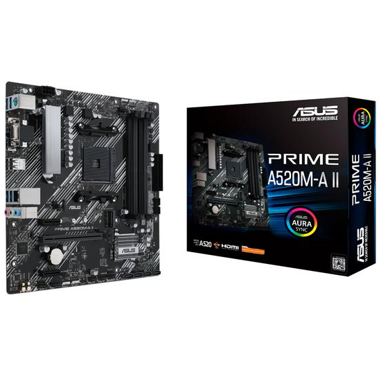 Placa Mãe Asus Prime A520M-A II AMD Soquete AM4 foto principal