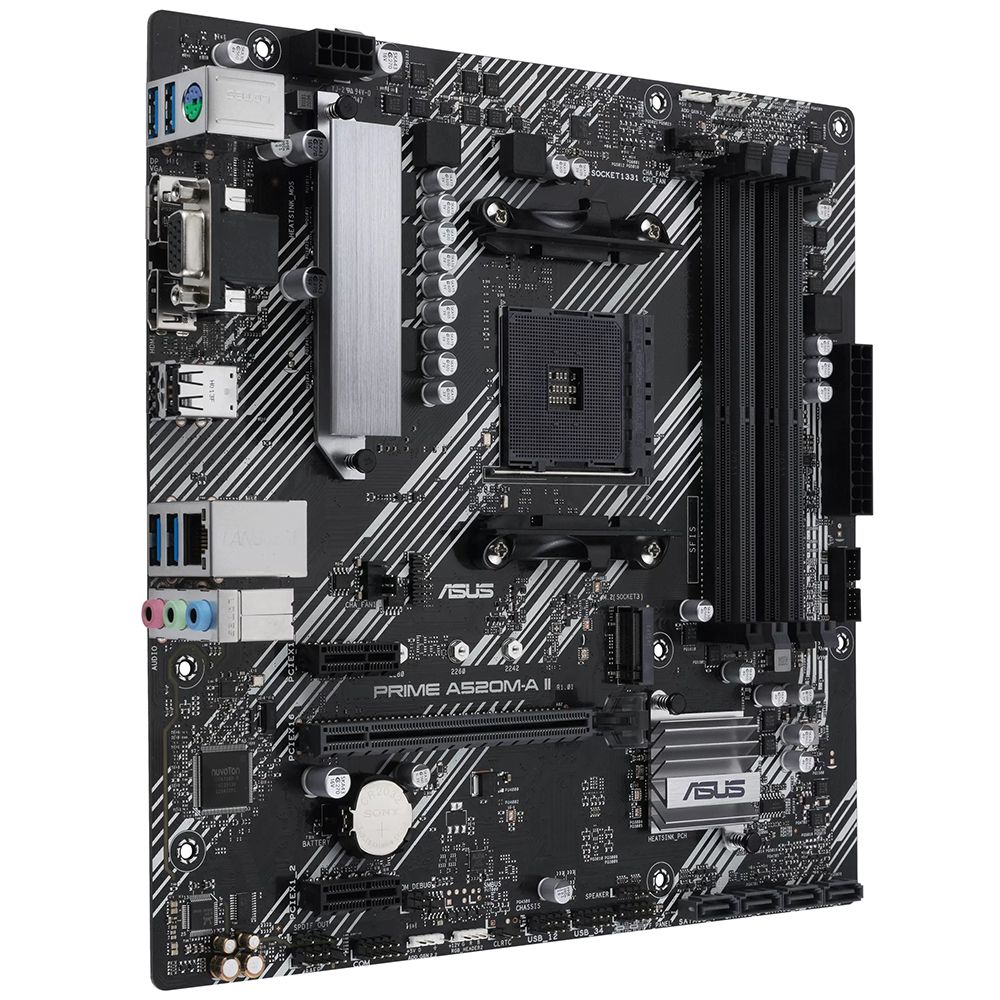 Placa Mãe Asus Prime A520M-A II AMD Soquete AM4 foto 2