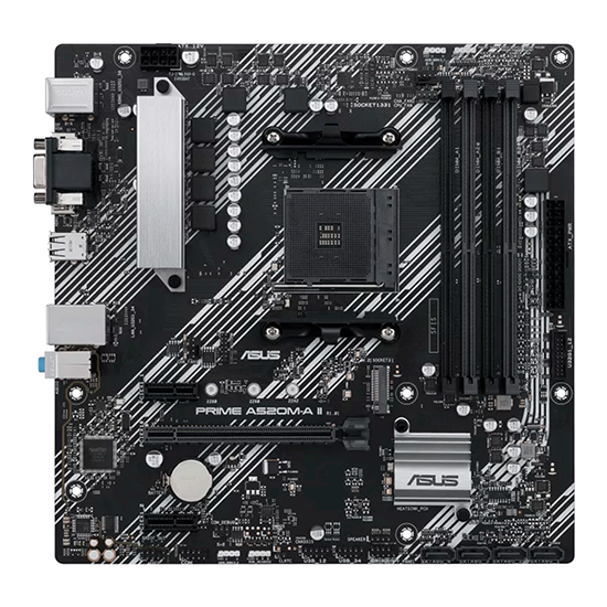 Placa Mãe Asus Prime A520M-A II CSM AMD Soquete AM4 foto 1
