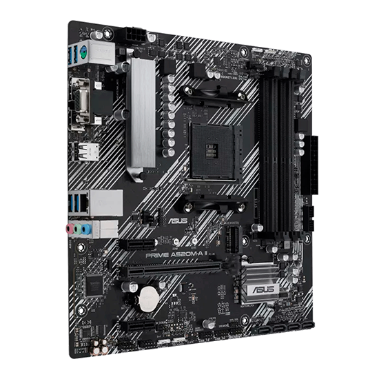 Placa Mãe Asus Prime A520M-A II CSM AMD Soquete AM4 foto 2