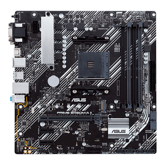 Placa Mãe Asus Prime B450M-A II AMD Soquete AM4 foto 2