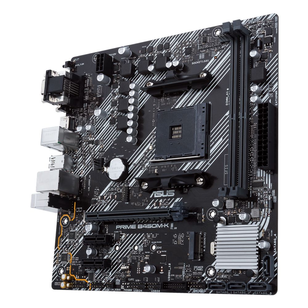 Placa Mãe Asus Prime B450M-K II AMD Soquete AM4 foto 3