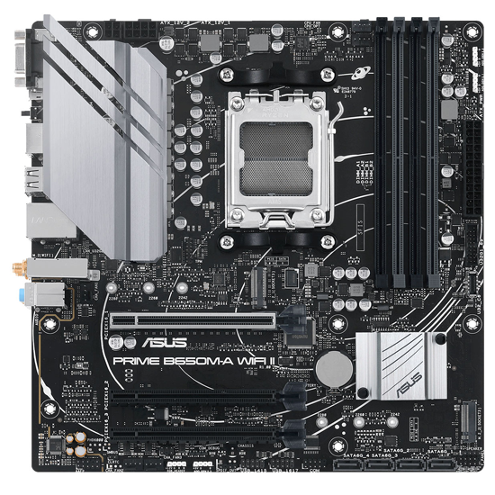 Placa Mãe Asus Prime B650M-A Wi-Fi II AMD Soquete AM5 foto 1