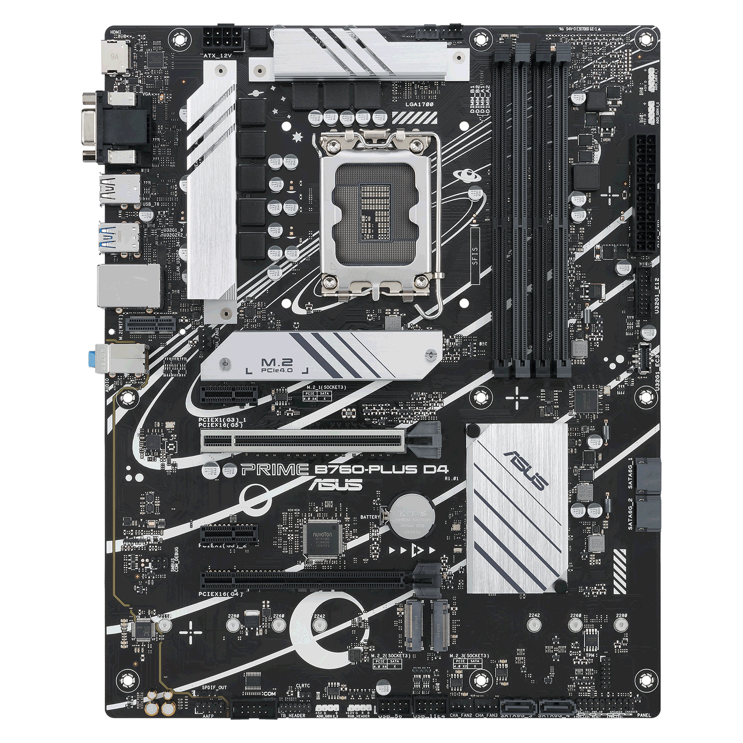 Placa Mãe Asus Prime B760-Plus D4 Intel Soquete LGA 1700 foto 1