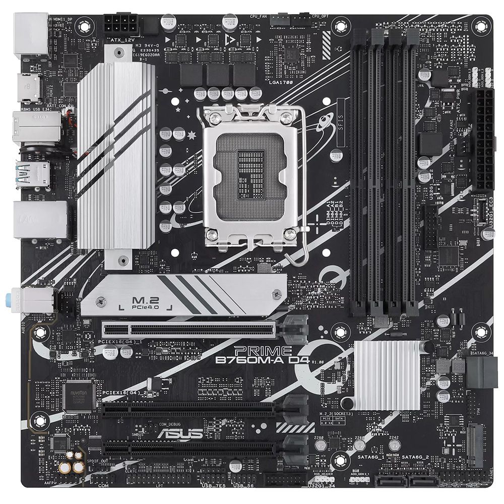 Placa Mãe Asus Prime B760M-A D4 Intel Soquete LGA 1700 foto 1