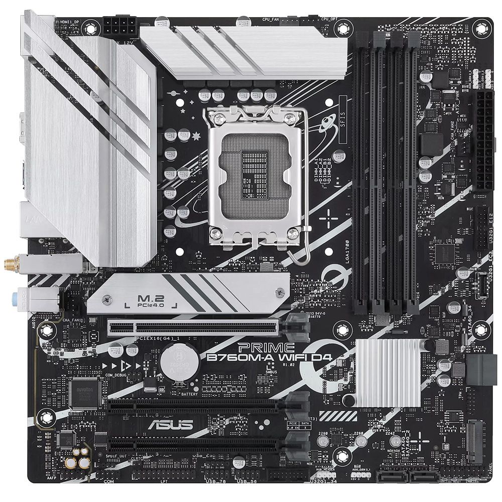 Placa Mãe Asus Prime B760M-A Wi-Fi D4 Intel Soquete LGA 1700 foto 1