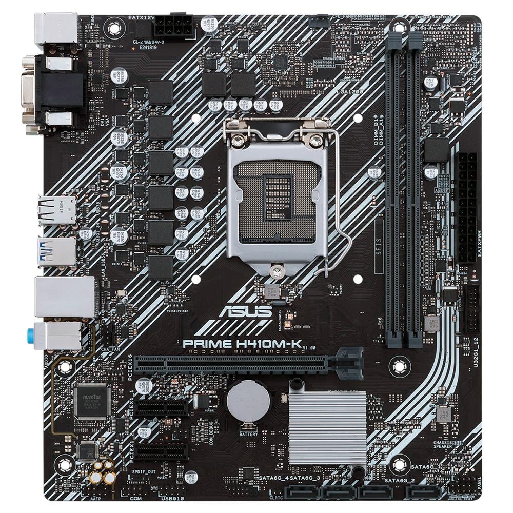 Placa Mãe Asus Prime H410M-K Intel Soquete LGA 1200 foto 2