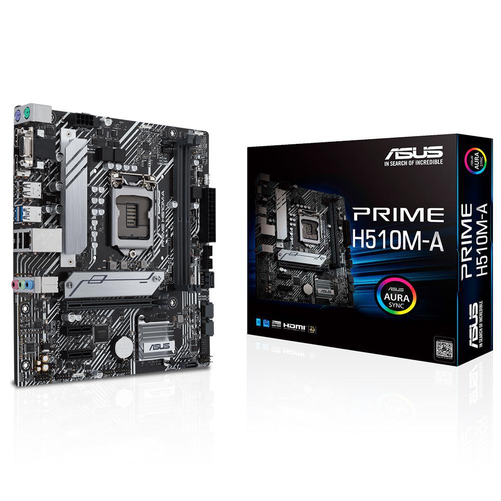 Placa Mãe Asus Prime H510M-A Intel Soquete LGA 1200