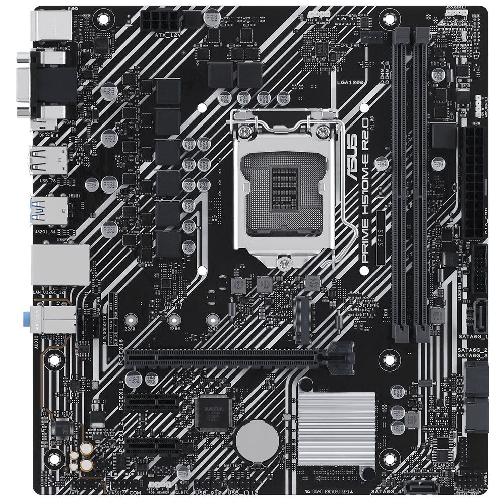 Placa Mãe Asus Prime H510M-E R2.0 Intel Soquete LGA 1200 foto 1