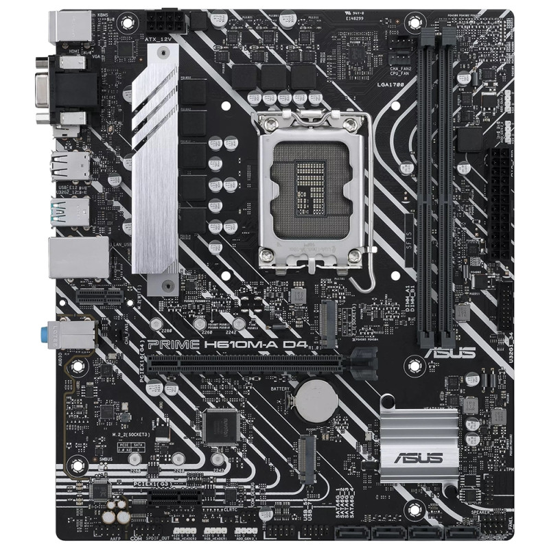 Placa Mãe Asus Prime H610M-A D4 Intel Soquete LGA 1700 foto 2