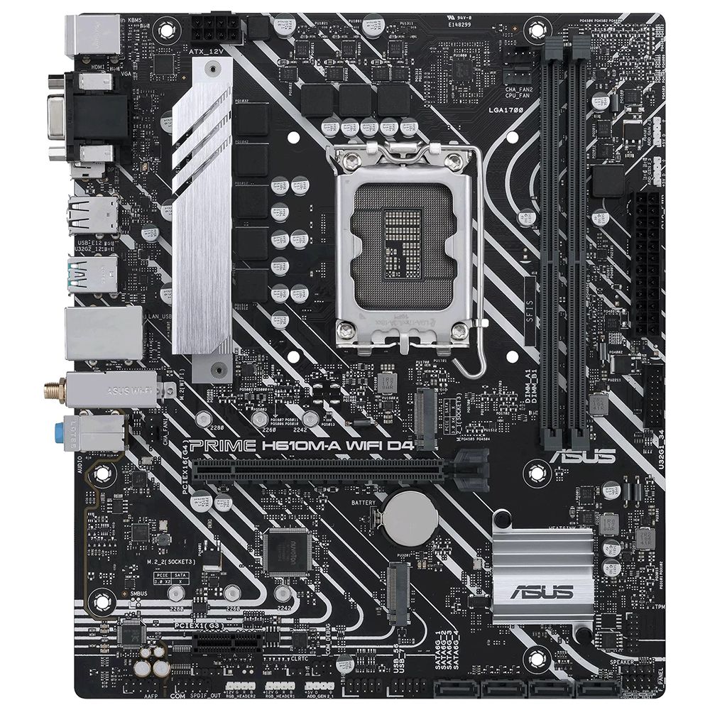 Placa Mãe Asus Prime H610M-A Wi-Fi D4 Intel Soquete LGA 1700 foto 1