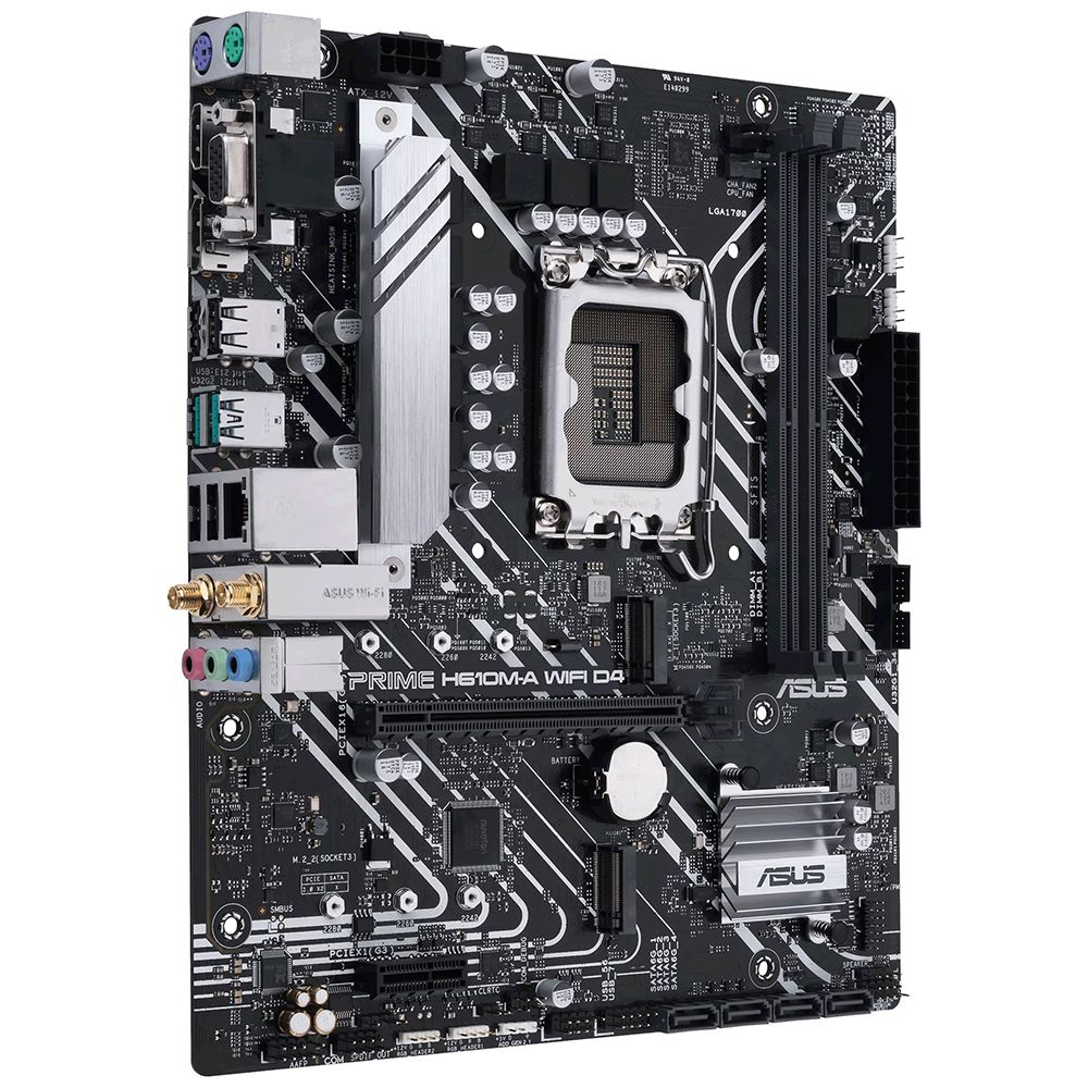 Placa Mãe Asus Prime H610M-A Wi-Fi D4 Intel Soquete LGA 1700 foto 2