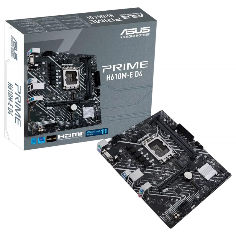 Placa Mãe Asus Prime H610M-E D4 Intel Soquete LGA 1700 foto principal