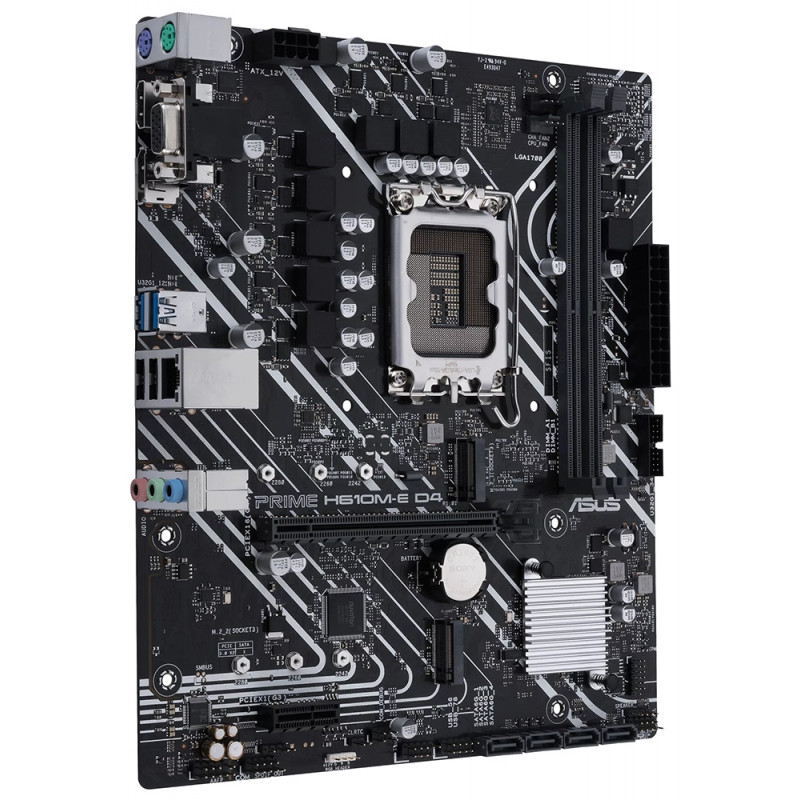 Placa Mãe Asus Prime H610M-E D4 Intel Soquete LGA 1700 foto 2