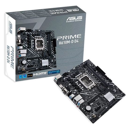Placa Mãe Asus Prime H610M-F D4 Intel Soquete LGA 1700
