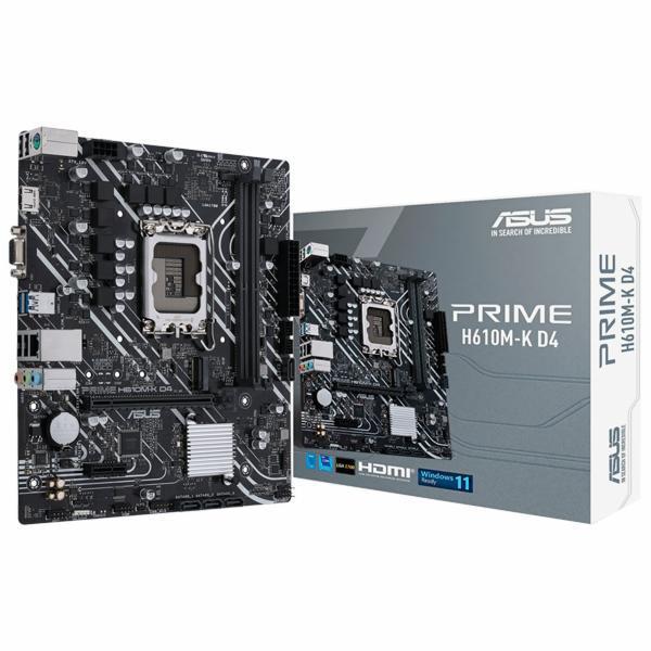 Placa Mãe Asus Prime H610M-K D4 Intel Soquete LGA 1700