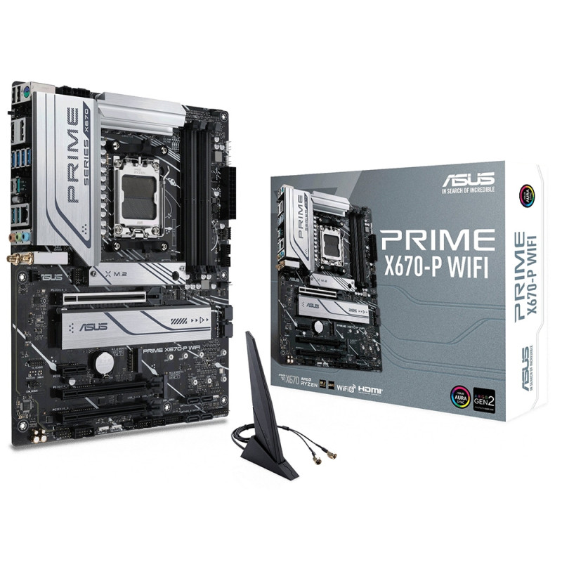 Placa Mãe Asus Prime X670-P Wi-Fi AMD Soquete AM5