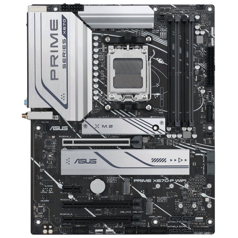 Placa Mãe Asus Prime X670-P Wi-Fi AMD Soquete AM5 foto 1
