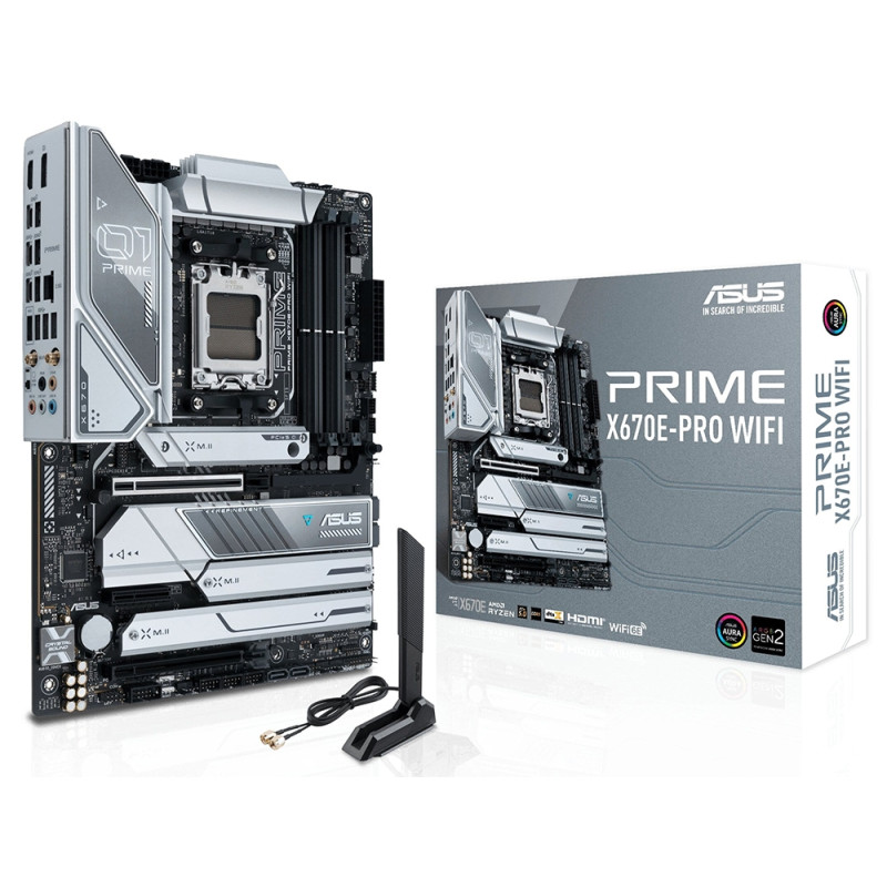 Placa Mãe Asus Prime X670E-Pro Wi-Fi AMD Soquete AM5 foto principal