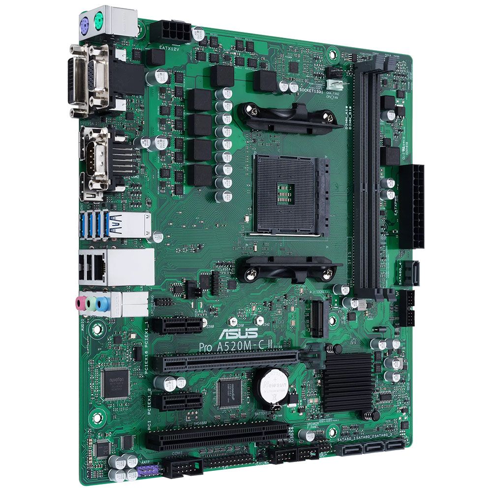 Placa Mãe Asus Pro A520M-C II/CSM AMD Soquete AM4 foto 2