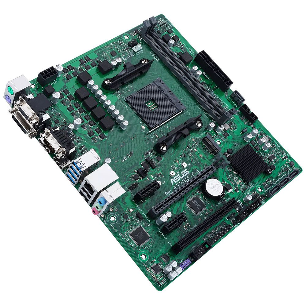 Placa Mãe Asus Pro A520M-C II/CSM AMD Soquete AM4 foto 3